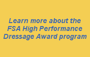 FSA High Performance Dressage Award program